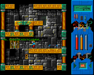 Lazarus (Amiga) screenshot: Chat with prisoner