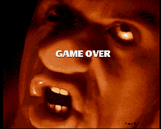 Lazarus (Amiga) screenshot: Game over screen