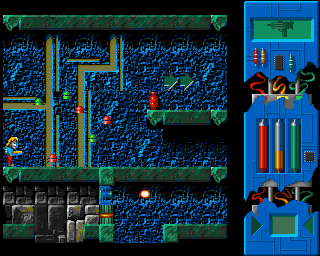 Lazarus (Amiga) screenshot: Bouncing probes