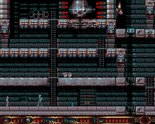 Astral (Amiga) screenshot: Encounter with first enemy