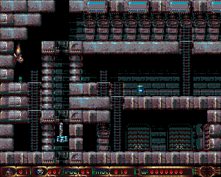 Astral (Amiga) screenshot: Elevator transport