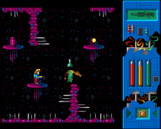 Lazarus (Amiga) screenshot: Underground treasures and traps