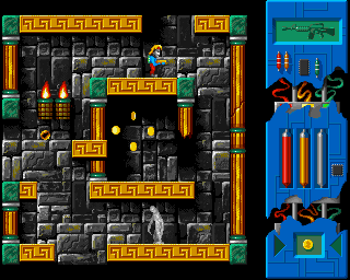 Lazarus (Amiga) screenshot: Ghost and four coins