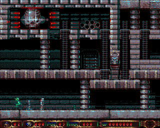 Astral (Amiga) screenshot: Surrounded by enemies