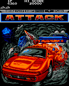 Fast Lane (Arcade) screenshot: Using a power up.