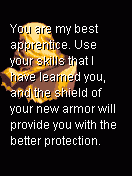 Astral Mobile (J2ME) screenshot: New shield and armor for Andragon