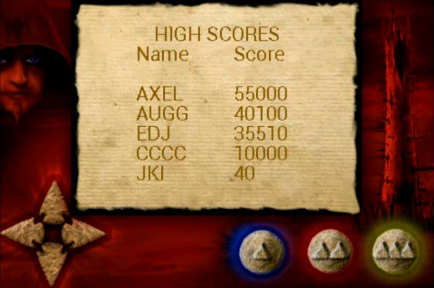 Astral Mobile (Android) screenshot: High Scores