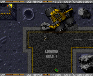 Alien Breed II: The Horror Continues (Amiga) screenshot: Loading area.