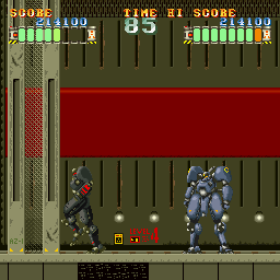 Mad Stalker: Full Metal Force (Sharp X68000) screenshot: Second boss