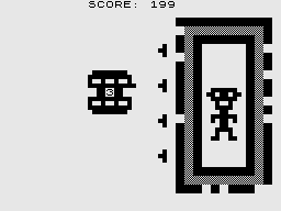 Fortress of Zorlac (ZX81) screenshot: The closer to the fortress you are the more points you will score