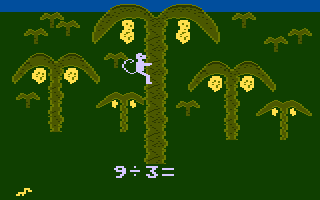 Monkey up a Tree (Atari 8-bit) screenshot: Division