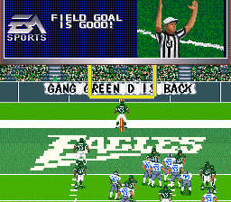 Madden NFL 97 (SNES) screenshot: Boo!