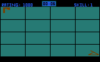 Jumbo Jet Pilot (Atari 8-bit) screenshot: Map