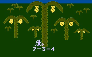 Monkey up a Tree (Atari 8-bit) screenshot: Reward gained