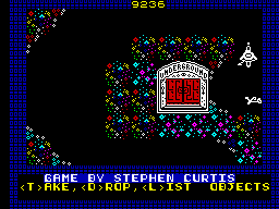 Jackle & Wide (ZX Spectrum) screenshot: Found an object