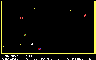 AxTrons (DOS) screenshot: A new enemy is spawned!