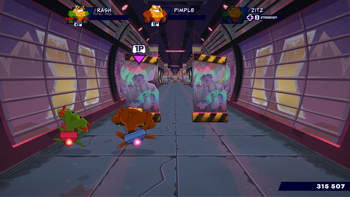 Battletoads (Windows) screenshot: 3D Turbo tunnel