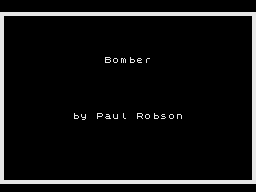 Bomber (Jupiter Ace) screenshot: Title Screen