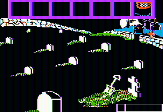 Randamn (Apple II) screenshot: The wheel spins