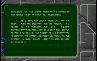 Citadel (Amiga) screenshot: Background story