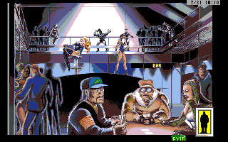 Rise of the Dragon (Amiga) screenshot: Inside the dome.
