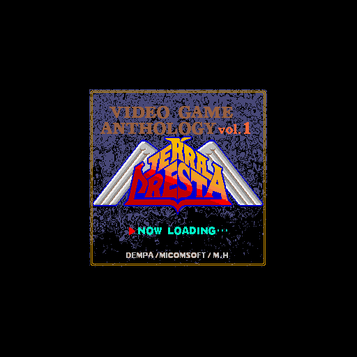 Video Game: Anthology - Vol. 1: Terra Cresta / Moon Cresta (Sharp X68000) screenshot: Anthology title screen for Terra Cresta