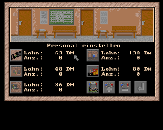 Black Gold (Amiga) screenshot: employment office