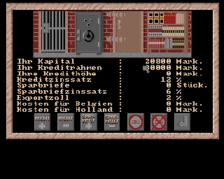 Black Gold (Amiga) screenshot: Bank