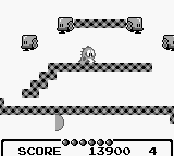 Bubble Bobble (Game Boy) screenshot: Surrounded by enemies