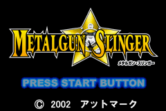 Metalgun Slinger (Game Boy Advance) screenshot: Title screen