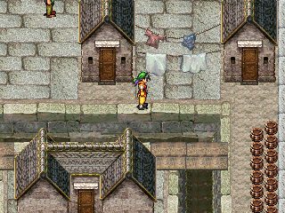 Suikoden (PlayStation) screenshot: This is Kirov. Despite the Russian name it suspiciously reminds me of Shanghai