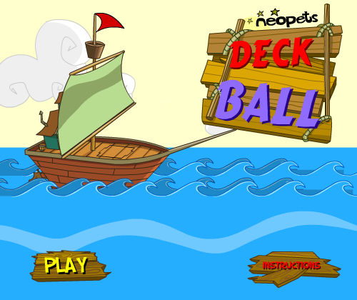 Deckball (Browser) screenshot: Main menu