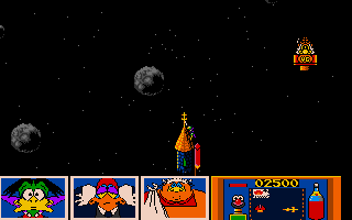 Count Duckula 2 Featuring Tremendous Terence (Atari ST) screenshot: Flying in your castle.