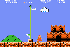 Super Mario Bros. (Game Boy Advance) screenshot: Level completed