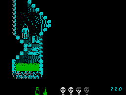 Death Stalker (ZX Spectrum) screenshot: Acid pit