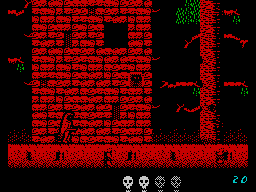 Death Stalker (ZX Spectrum) screenshot: Castle