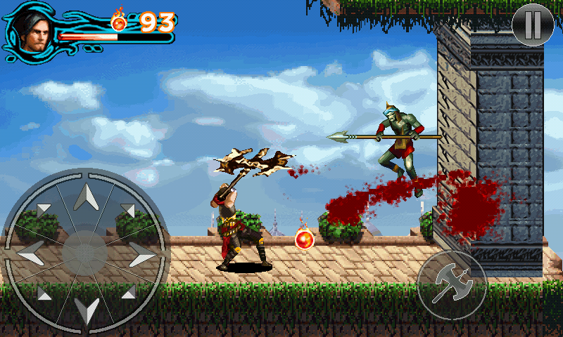 Prince of Persia: The Forgotten Sands (Android) screenshot: Swinging the axe