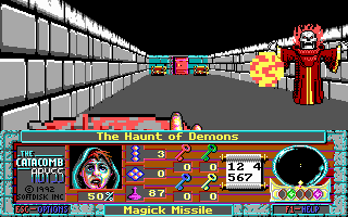 The Catacomb Abyss (DOS) screenshot: Nemesis