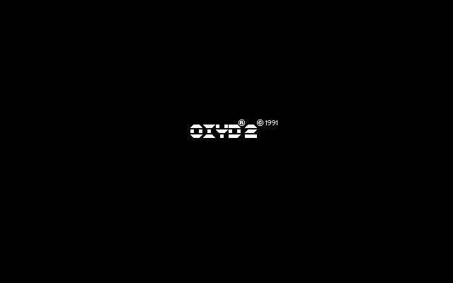 Oxyd 2 (Atari ST) screenshot: Loading screen (Monochrome monitor)