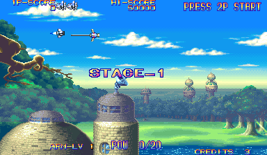 Eco Fighters (Arcade) screenshot: Stage 1