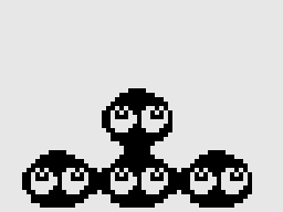 ZX Puyo (ZX81) screenshot: Intro with animated puyos