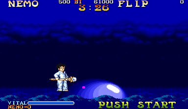 Nemo (Arcade) screenshot: Riding on a whale...