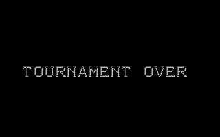 I Ludicrus (Amiga) screenshot: Tournament over
