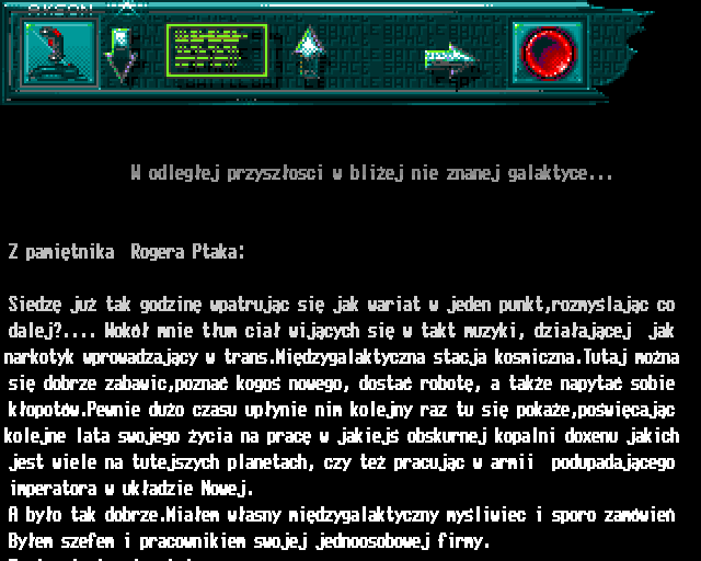 Battle Space (Amiga) screenshot: Background story