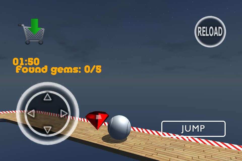 Sonic Gravity (iPhone) screenshot: Gameplay (Level 1)