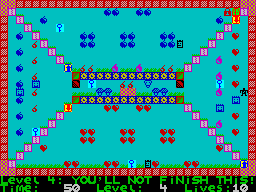 Deadly Labyrinth of Lord Xyrx (ZX Spectrum) screenshot: Level 4