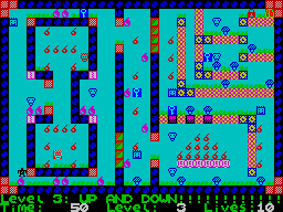 Deadly Labyrinth of Lord Xyrx (ZX Spectrum) screenshot: Level 3
