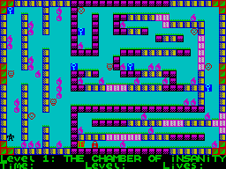 Deadly Labyrinth of Lord Xyrx (ZX Spectrum) screenshot: Level 1