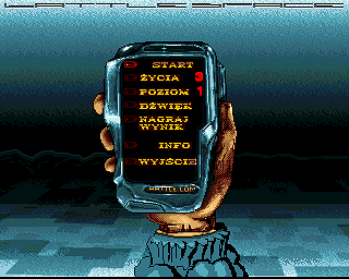 Battle Space (Amiga) screenshot: Main menu