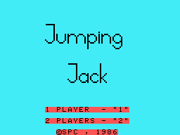 Jumping Jack (Sord M5) screenshot: Title screen